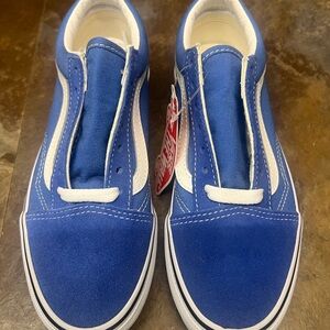 Vans Kids Royal Blue Slip-On Sneakers